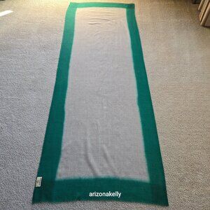 NWOT Lightweight Wool Scarf Ahujasons Green and Natural/Tan